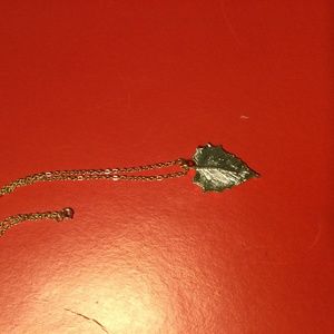 Golden leaf necklace